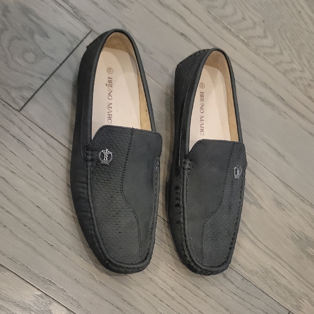 Men's BRUNO MARC Black Loafers 9.5